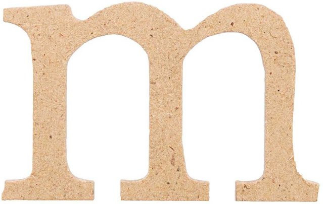 Rico Design Kleinbuchstabe M aus MDF Holz - Bild 1