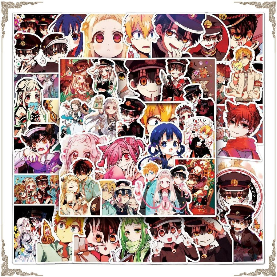 50 Stück Wasserdichte Anime Aufkleber Hanako Kun Yugi Amane Manga Cartoon Graffiti Dekorationen von CHIC STUDIO in Multicolor - Bild 3