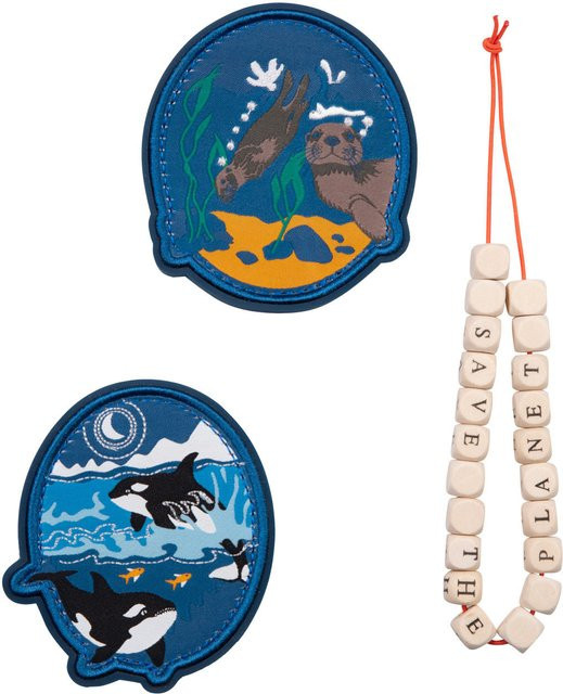 DerDieDas Schulzubehör Wechselbuttons 3er Set Grey Planet in Grau und Multicolour - Bild 1