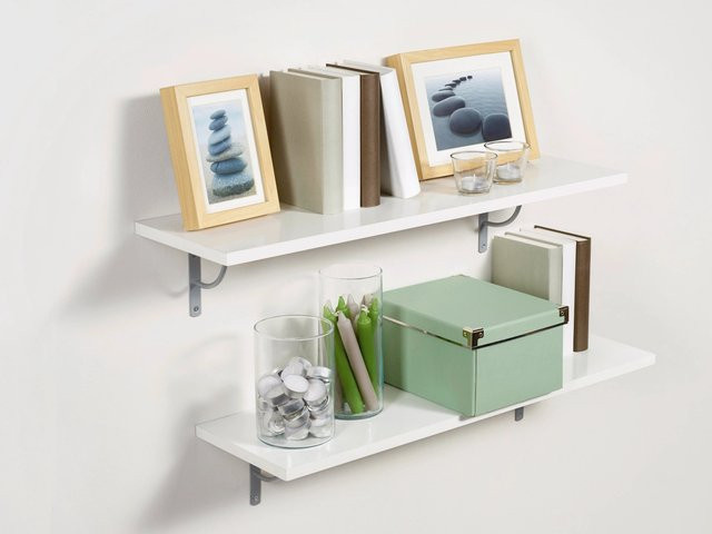 OBI Regalboden Eckig Weiß Hochglanz B: 60 cm, T: 20 cm, H: 2 cm - Bild 1