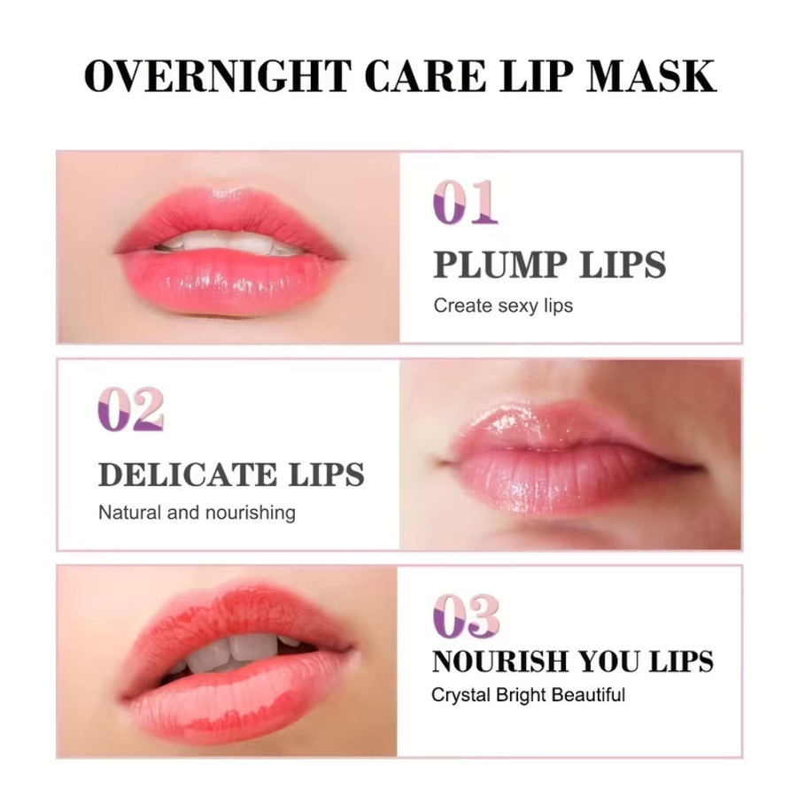Water Ice Levin Lip Collagen Overnight Mask, 5g, Peach Plump - Bild 3