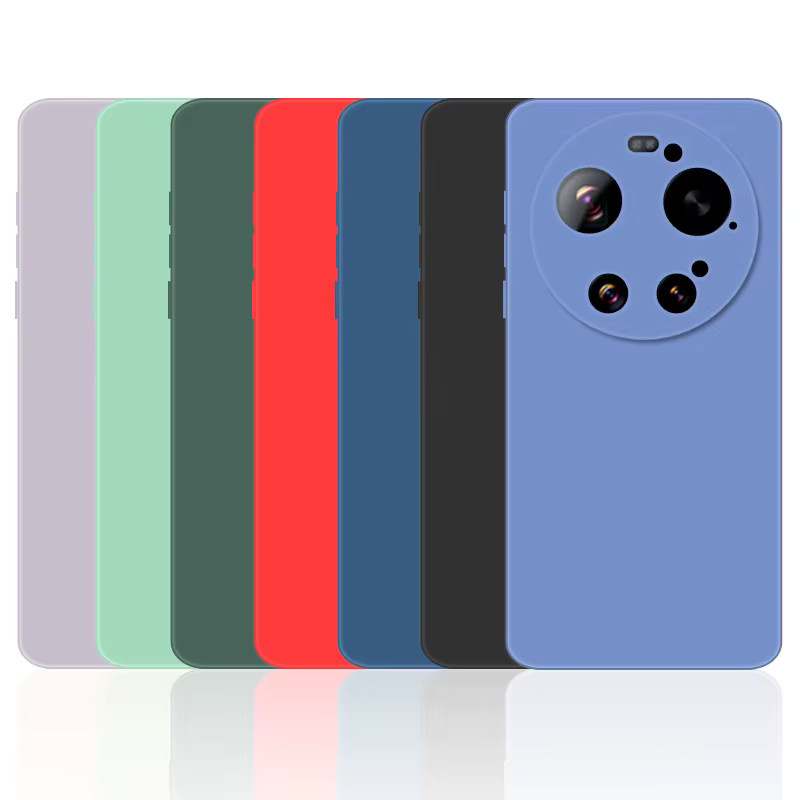 Xiaomi 17 Ultra Schutzhülle aus weichem flüssigem Silikon in Rot - Bild 2