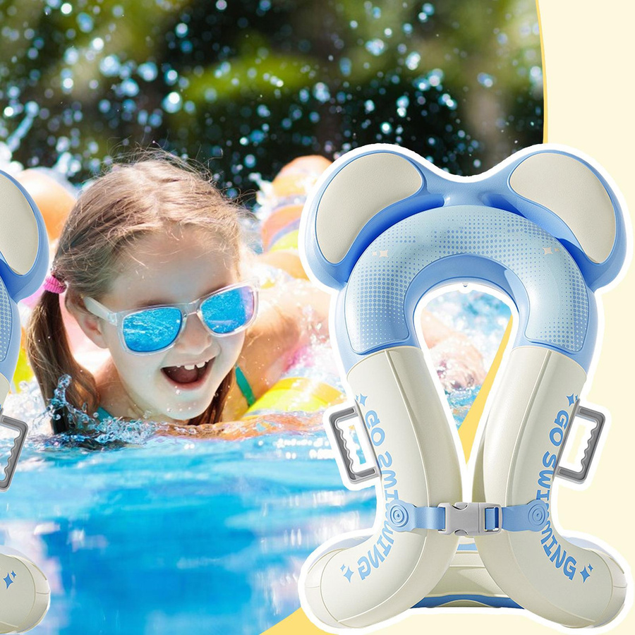 Sole Street Schwimmarmflügel Aufblasbare Schwimmweste rosa mit verstellbarer Sicherheitsschnalle für 3-15 Jahre - Bild 2