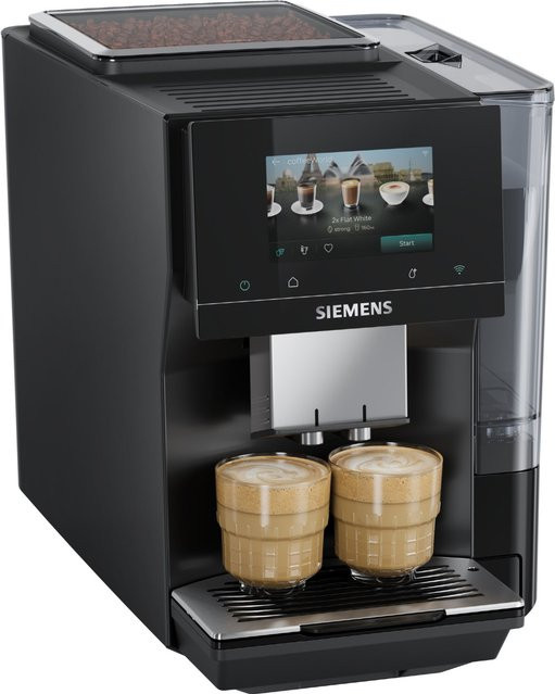 Siemens Kaffeevollautomat TP723E19 in Schwarz mit Keramik-Mahlwerk, 19 Bar Druck, 2,4 l Wassertank und App-Steuerung via WLAN - Bild 1