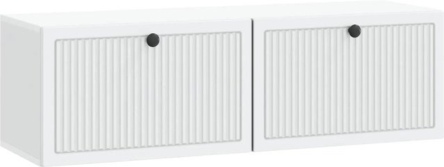 vidaXL Wandmontierter TV-Schrank Modern Weiß aus Holzwerkstoff B/H/T: 98 x 31 x 30 cm - Bild 1