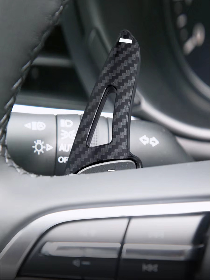 Paddle Shifter Verlängerung für Mazda Lenkrad Schalthebel Zubehör, Schwarz - Bild 4