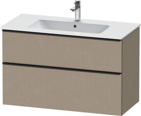 Duravit Waschtischunterschrank D-Neo Wandmontage, Farbe: Weiß/Beige, B: 101 cm, T: 46,2 cm, H: 62,5 cm - Bild 1