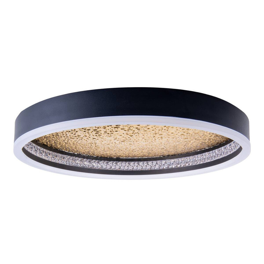 Näve LED Deckenleuchte ARANY rund in Schwarz und Gold, B/H/T: 40 x 7 x 40 cm - Bild 3