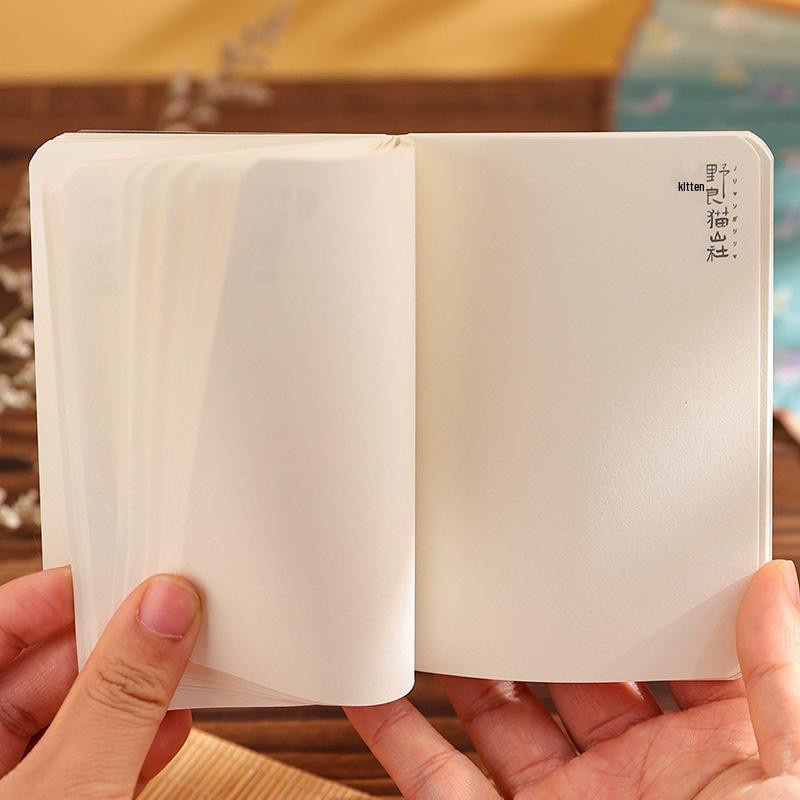 Muran Streunerkatzen Berg Gesellschaft Mini Japanisches Taschennotizbuch mit Hardcover und blanko Seiten - Bild 2