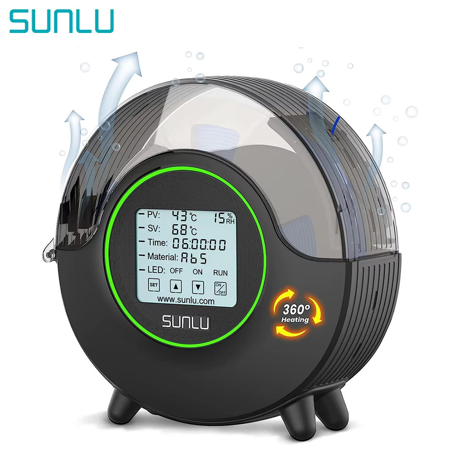 SUNLU S2 3D-Drucker Filament-Trockner in Schwarz mit 360 Grad Umluftheizung für PLA PETG und ABS - Bild 6