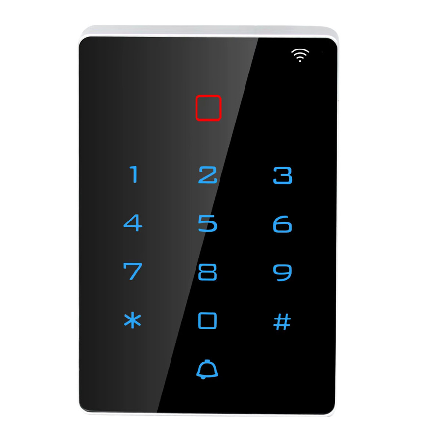LUCKING DOOR Wasserdichtes Touch-Zutrittssystem mit WLAN-Unterstützung, Tuya App, Hintergrundbeleuchtetem Tastenfeld, RFID-Kartenleser und Wiegand 26 I/O, Schwarz - Bild 7