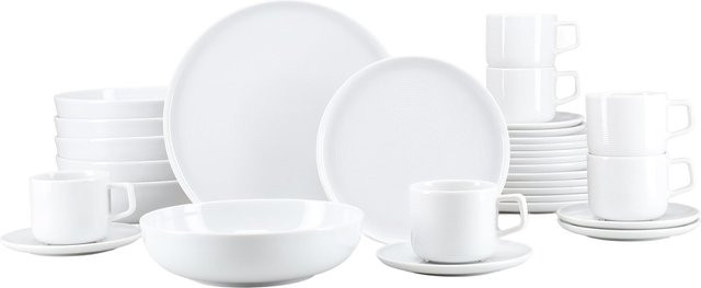 CreaTable Kombiservice 30-teilig aus Porzellan in Session White - Bild 1