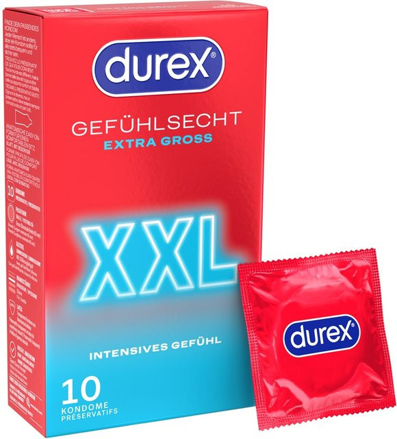 Durex Kondome Gefühlsecht Extra groß XXL, Unisex - Bild 1