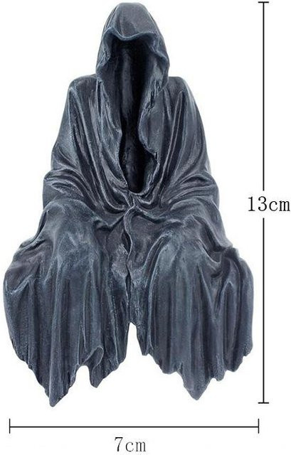 Fashnics Herr der Ringe Dementor Figur Sitzendes Modell Puppe Schwarz - Bild 1