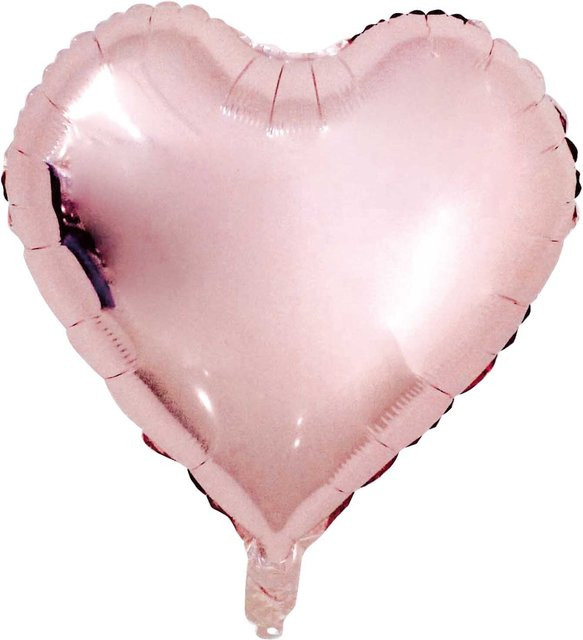 Rico Design Folienballon Herz in Rosa, Durchmesser: 36 cm - Bild 1