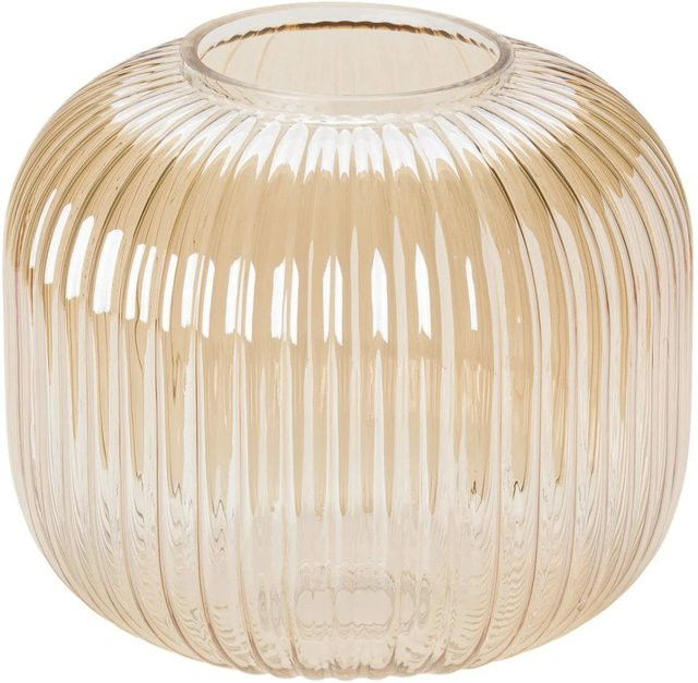 Orion Lightstyle Glas Lampenschirm in Amber mit klassischer Formgebung, Durchmesser: 20 cm, Fassung E27 - Bild 1