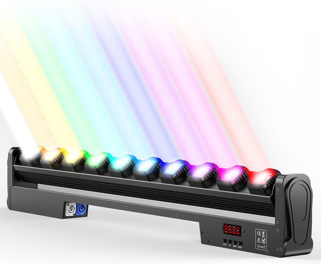 Yiflamefly LED Swing Dot Beam Wall Washer Light RGBW Bühnenlichtleiste Schwarz - Bild 1