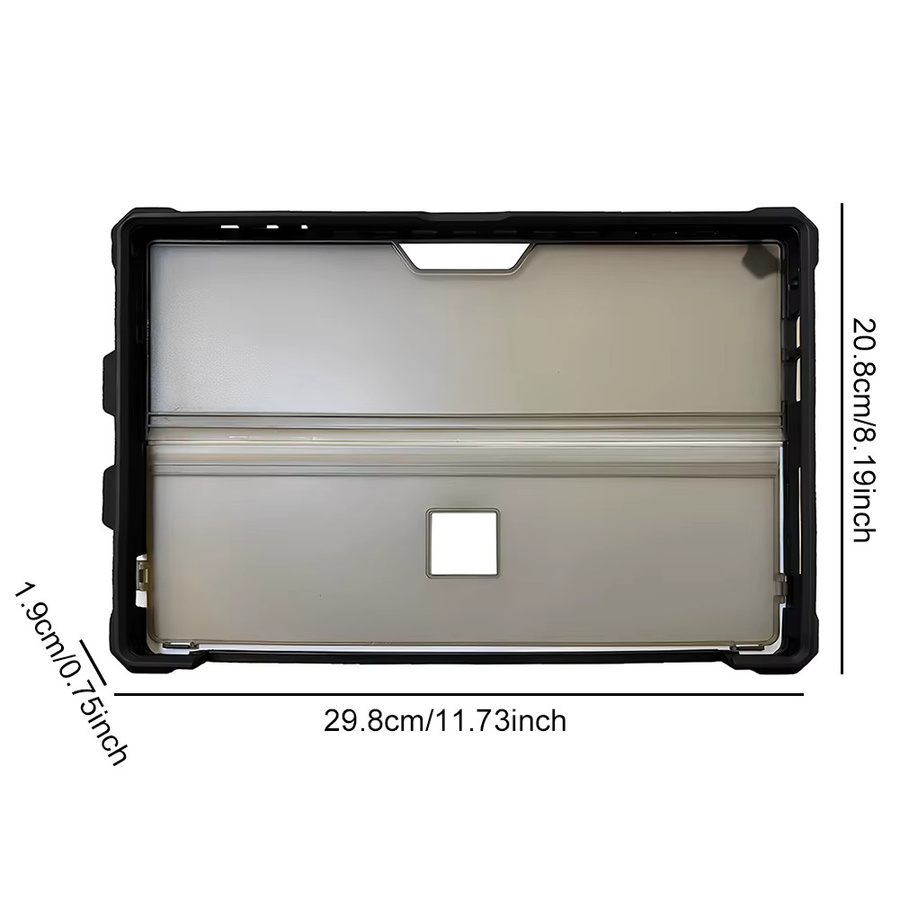 Robuste Schutzhülle für Microsoft Surface Pro 6, Pro 5 und Pro 4 in Grau, kompatibel mit Tastatur - Bild 6