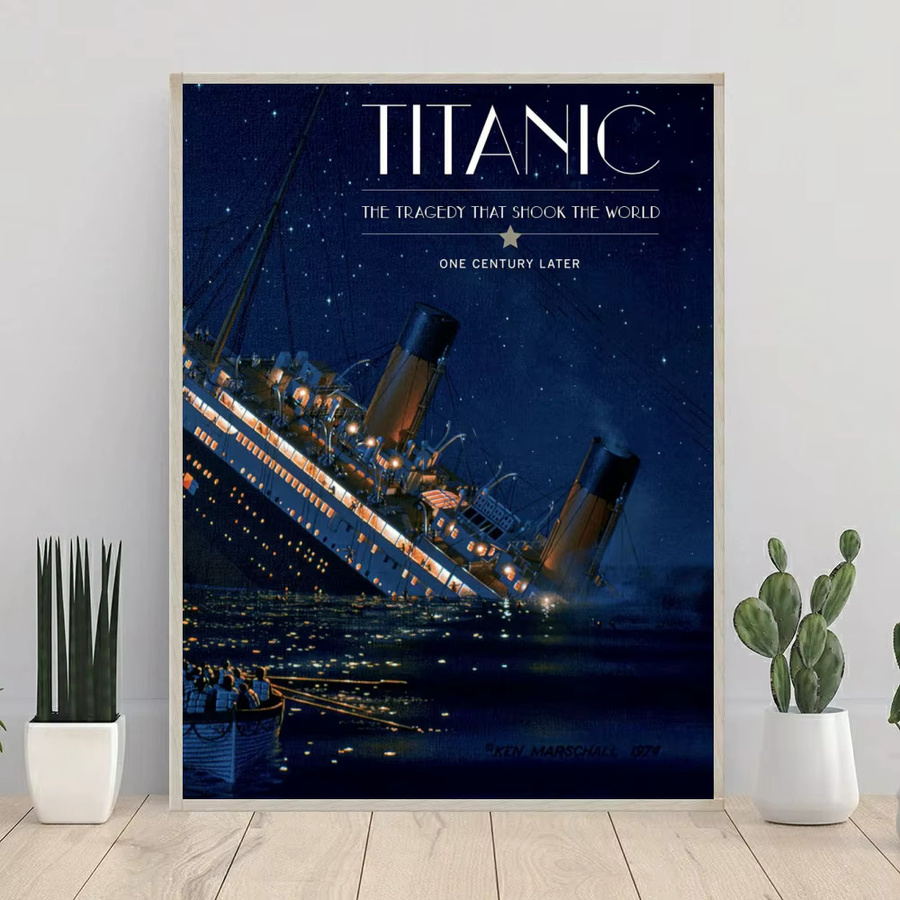 YUTTEE Diamantmalerei Set Titanic Filmszene 5D Diamant Mosaik Wanddekoration Multicolor B: 30,0 cm - Bild 3