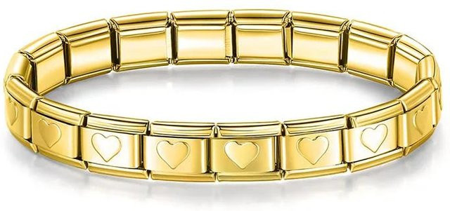 Armband Hapiship Edelstahl, Stern Herz Schmetterling, Gold, Damen - Bild 1