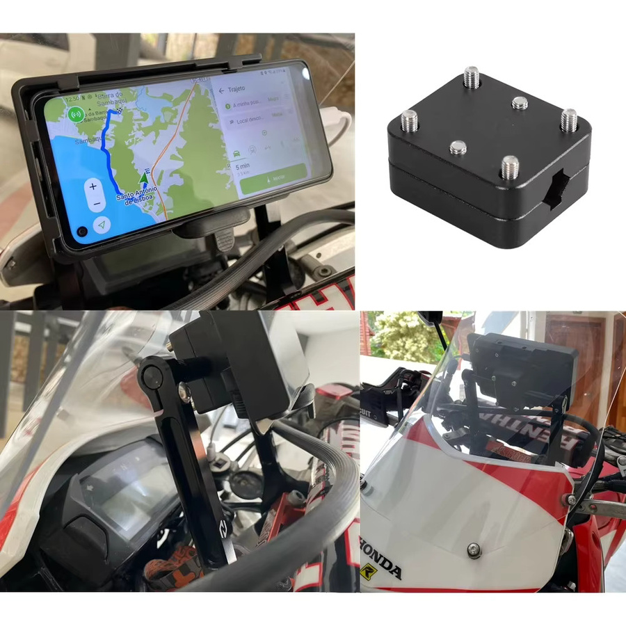Motorrad GPS Navigation Halterung für BMW R1200GS R1250GS LC Adv und F900R CRF1000L in Schwarz - Bild 5