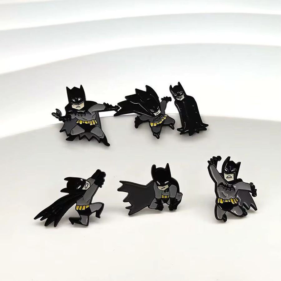Warner Bros. Batman, Brosche, Metall, 6-teiliges Set - Bild 3