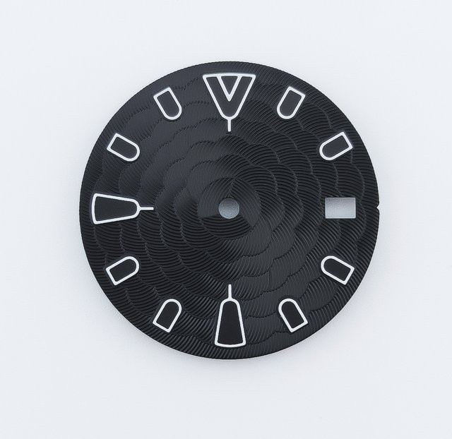 Neiton Zifferblatt, schwarz, 28,5 mm, für NH34 NH35 Automatikwerk - Bild 1