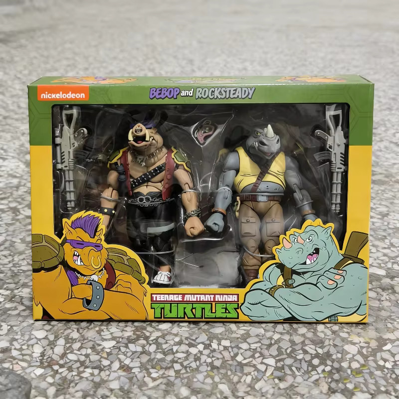Potdemiel Teenage Mutant Ninja Turtles Rocksteady Bebop, Actionfiguren, 7 Zoll - Bild 6