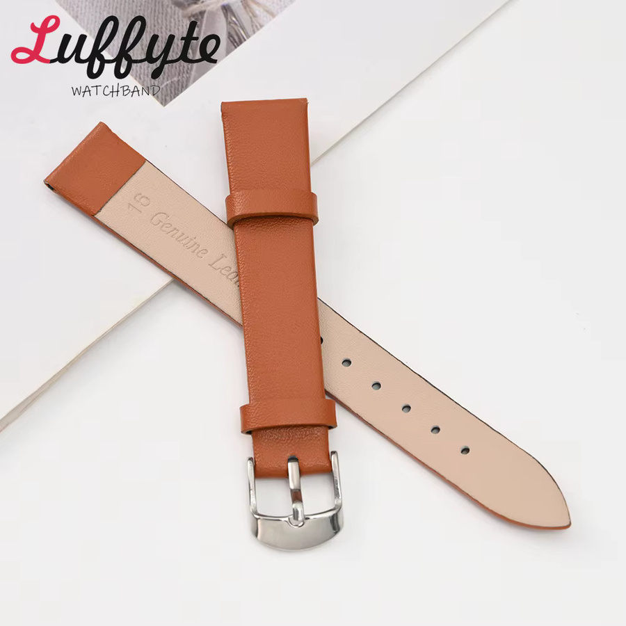luffyte Uhrenarmband Leder, silberne Dornschließe, Unisex - Bild 1