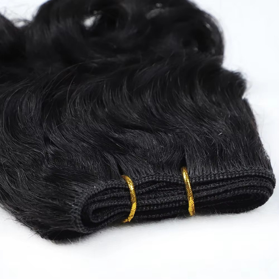 3 Stück kurze lockige Haarweb bündel, 100% Echthaar, Unisex - Bild 5