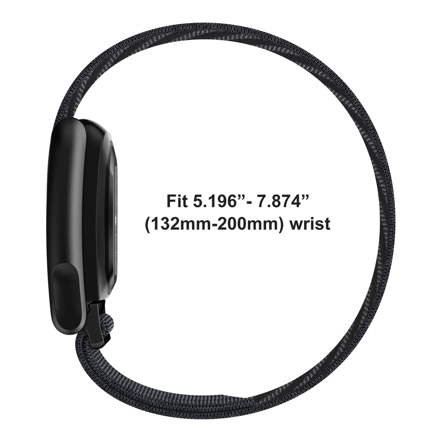 Uhrenarmband Nylon Loop, Schwarz, Unisex - Bild 5