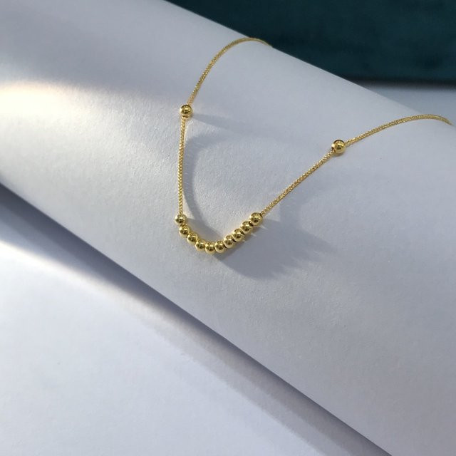 Armband 18 Karat Gold, Glücksperlen, Damen - Bild 1