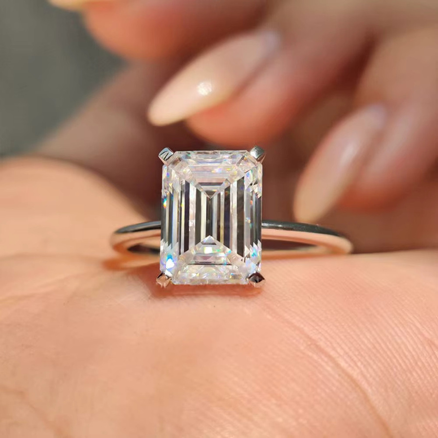 Houtros Moissanit-Ring, 925 Silber, Damen - Bild 2