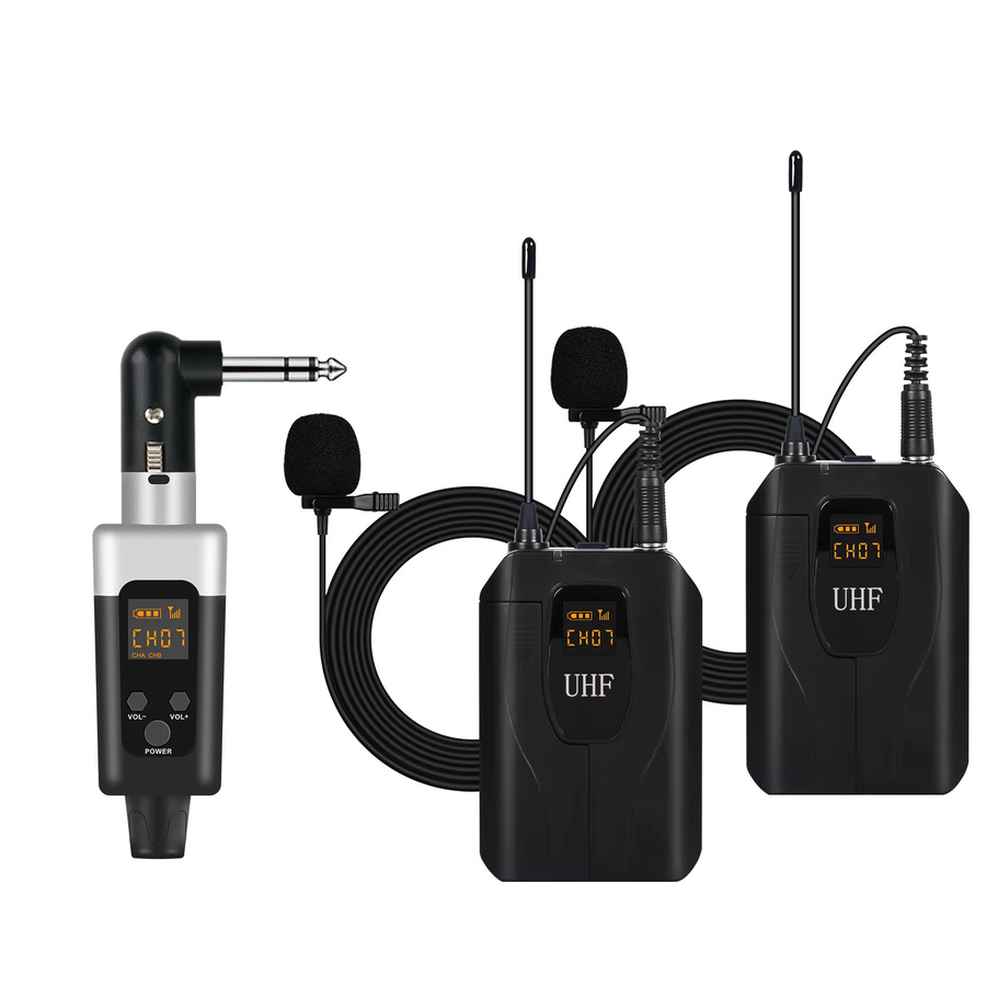 XGeS Professionelles Audio-Set mit 3XLR-Schnittstelle, Kopfbandmikrofon und Hüfttasche für Live-Auftritte und Aufnahmen - Bild 4