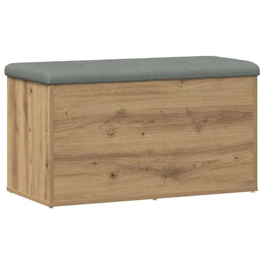 vidaXL Aufbewahrungsbank Artisan-Eiche in Braun und Grau, B/T/H: 82 x 42 x 45 cm - Bild 2