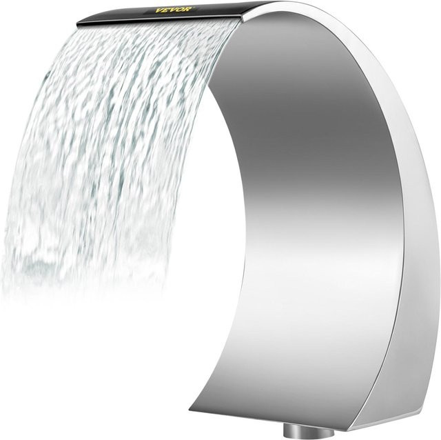 Wasserfallbrunnen aus Edelstahl von Buying Solutions, MB für Garten, Teich und Pool, Farbe Silber/Grau, B/T/H: 60 x 30 x 30 cm - Bild 1