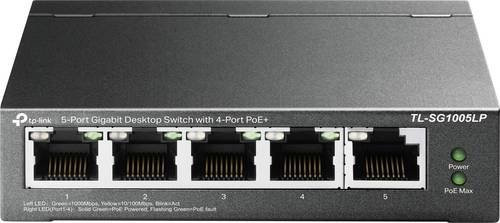 TP-Link TL-SG1005LP Unmanaged Gigabit Netzwerk Switch mit 5 Ports und PoE+ Funktion in Schwarz - Bild 1