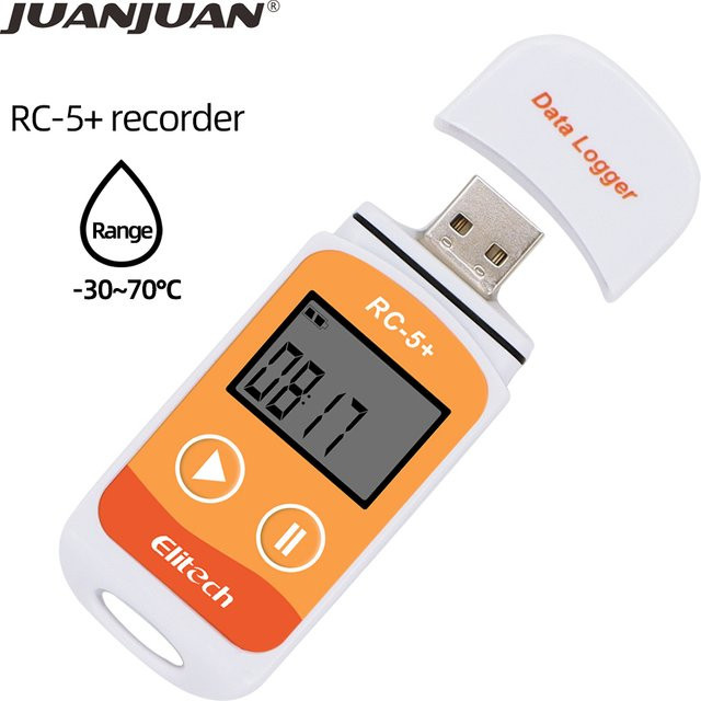 Elitech RC-5+ USB-Datenlogger-Recorder in Weiß für Kühlung und Kaltketten-Transport mit PDF-Export - Bild 1