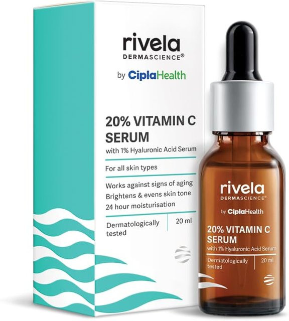 Vela Dermascience Vitamin C Serum mit Hyaluronsäure, 20 ml - Bild 1