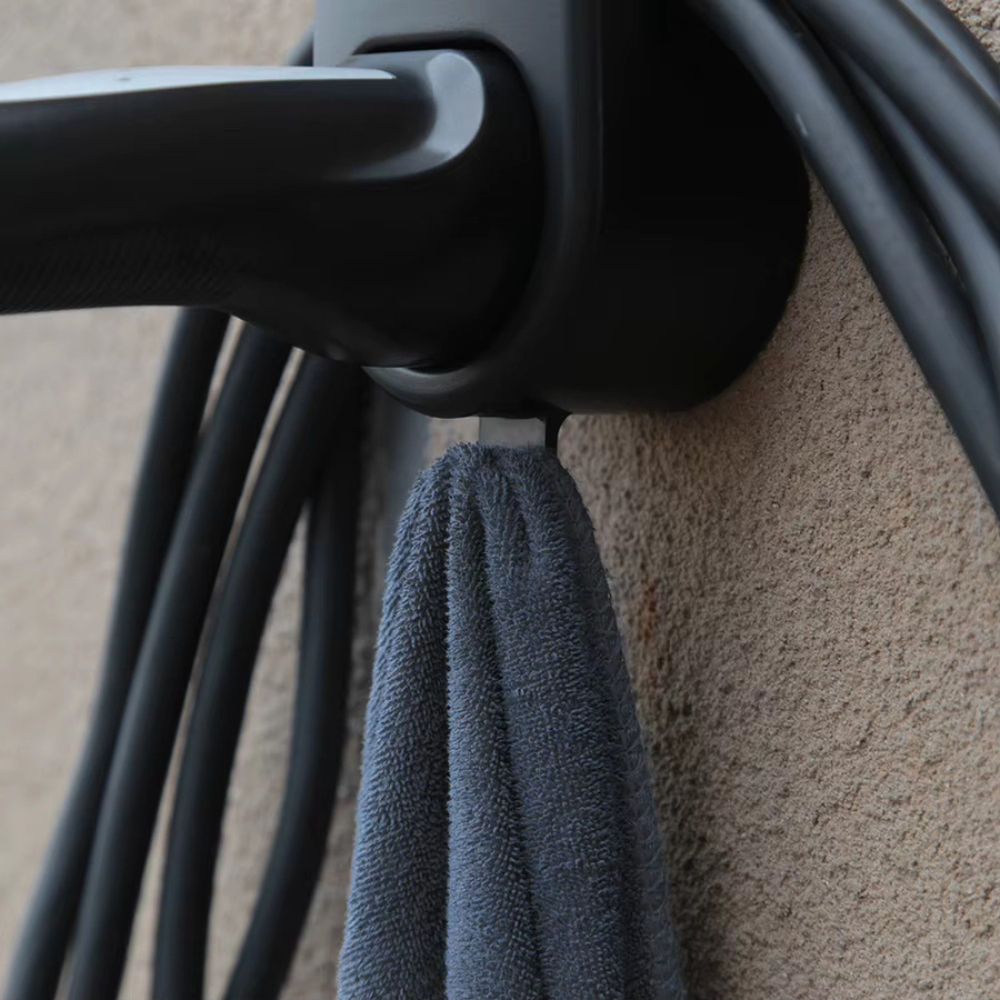 VKTECH Auto Ladekabel Organizer für Tesla Modell 3 und Model Y, Wandhalterung mit Chassis- und Steckerhalterung für das Ladegerät, Schwarz - Bild 5