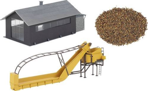 Faller H0 Lagerschuppen mit Förderband Industrie gelb - Bild 1