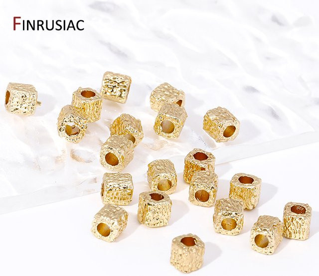 FINRUSIAC Perlen-Trenner, 14K vergoldetes Messing, Gold, Unisex - Bild 1