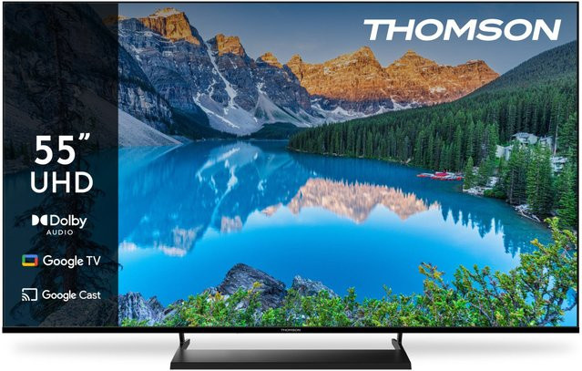 Thomson 55UG5X15 Smart-TV mit 139 cm (55 Zoll) LED-Technik in Schwarz, 4K Ultra HD, Sprachsteuerung, Wi-Fi, Bluetooth und DVB-T2/C/S2 - Bild 1