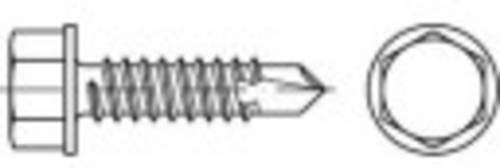 TOOLCRAFT Bohrschraube 4,2 mm mit 16 mm Außensechskant aus Stahl, galvanisch verzinkt, Silber, 1000 Stück - Bild 1