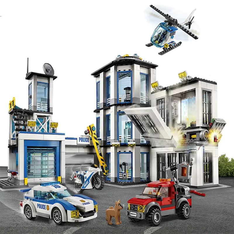LEGO City Series General Bureau of Police Polizeiauto Hubschrauber, Bausteine, ab 6 Jahren - Bild 4