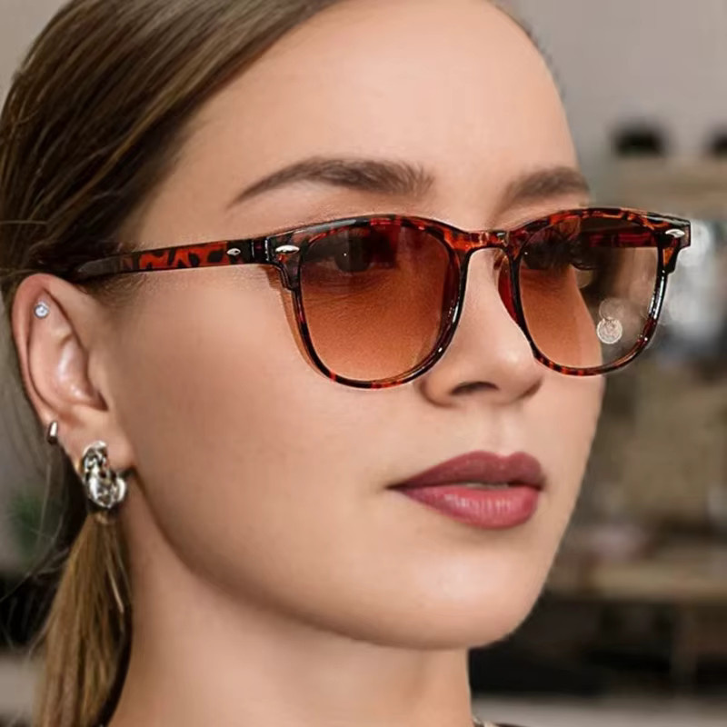 Sumory Sonnenbrille Rund, Vollrand, Braun, Unisex - Bild 3
