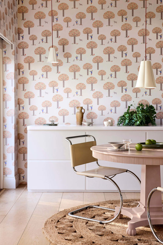Little Greene Tapete Rodney Street Masquerade Multicolour Vlies Tapete mit floralem Vintage Design - Bild 2