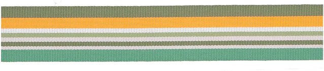 Rico Design Webband Multi Streifen in Neon Orange und Bunt - Bild 1