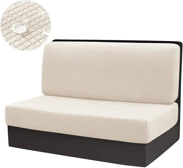 2er-Set Wasserabweisende Kissenbezüge aus Polar Fleece für Wohnmobil und Camper, Stretch-Sitzbezüge für Sofa und Essecke, Mikrofaser, 100% Polyester - Bild 1