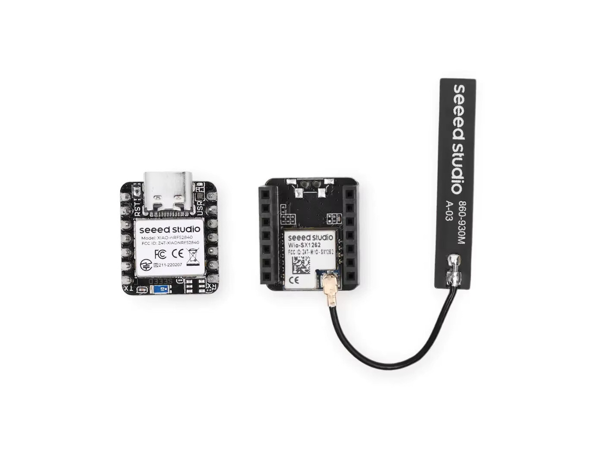 Seeed XIAO NRF52840 & Wio-SX1262 Kit für Meshtastic mit integrierter Antenne, LoRa 862-930MHz, 868MHz, 915MHz und Bluetooth-Mikrocontroller in Schwarz - Bild 2